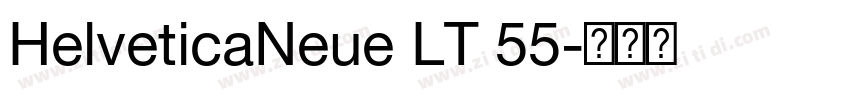 HelveticaNeue LT 55字体转换